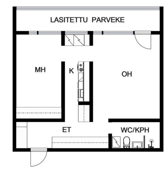 Scandinavian 2-Rooms Apartment City Center ヘルシンキ エクステリア 写真